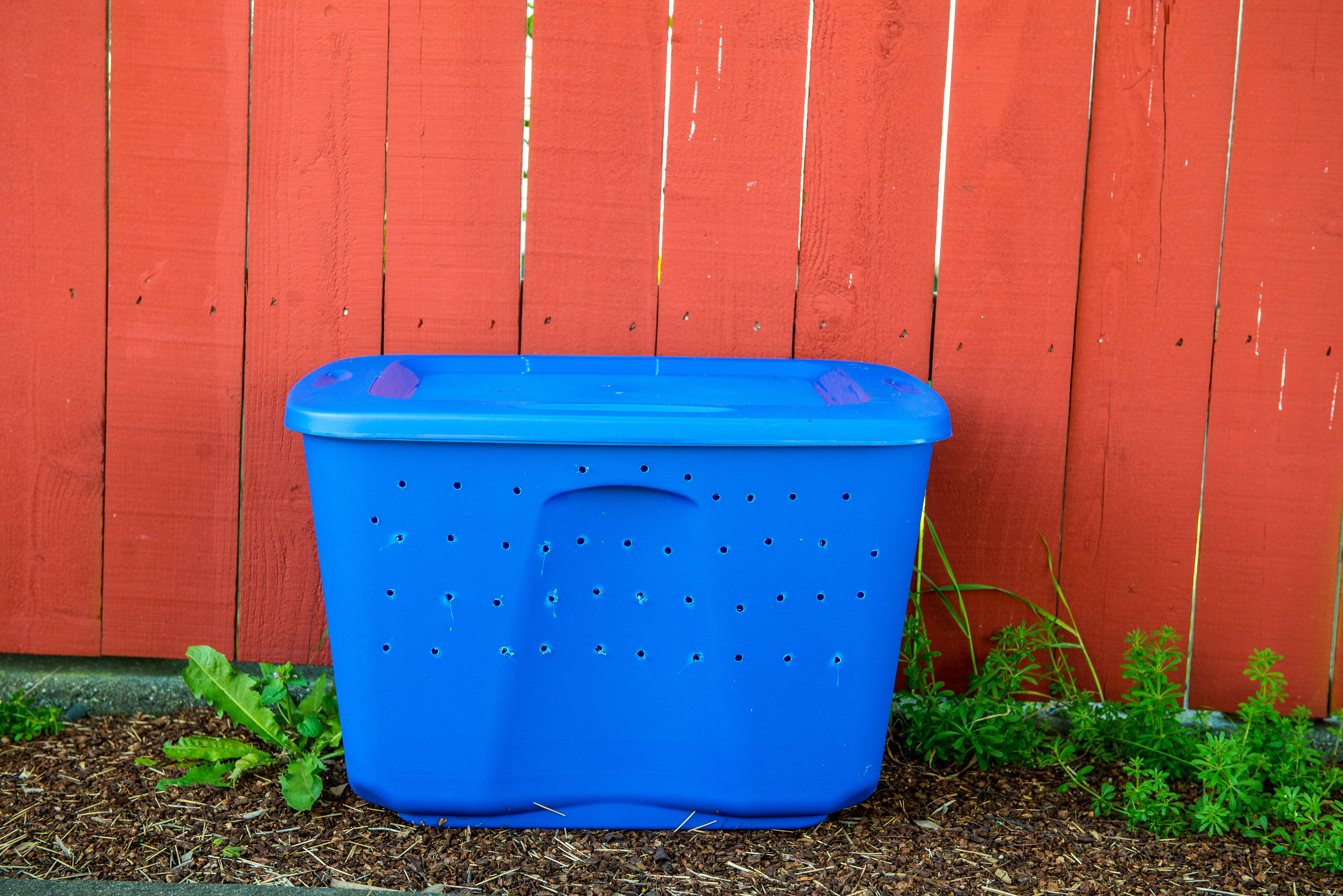 How to Make a Compost Bin Using Plastic Storage Containers