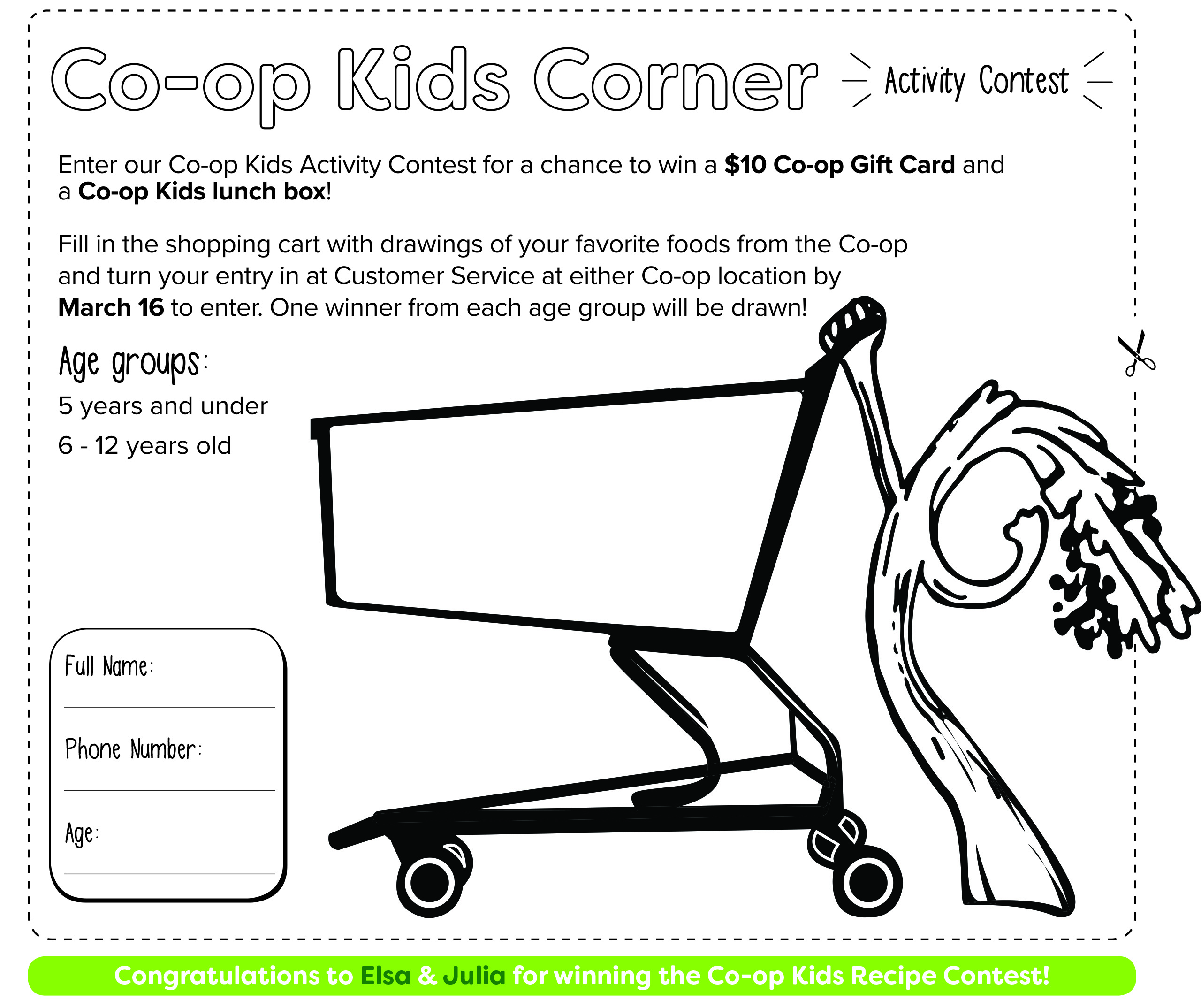 Co-op Kids Corner · North Coast Co-op