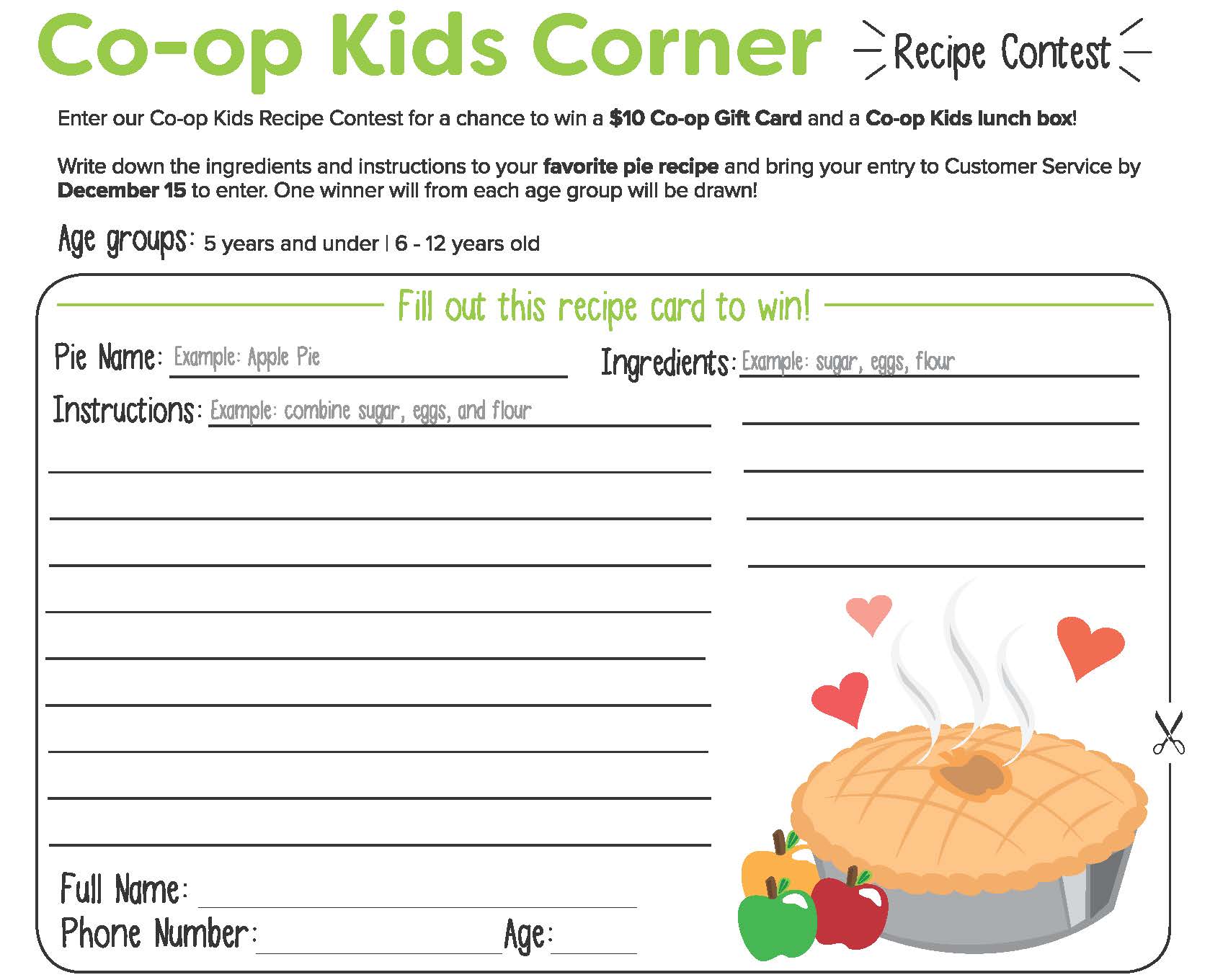 Co-op Kids Corner · North Coast Co-op